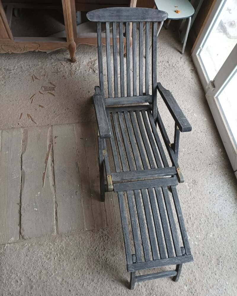 Relooking de chaises longues en teck - Atelier Herlap - 03