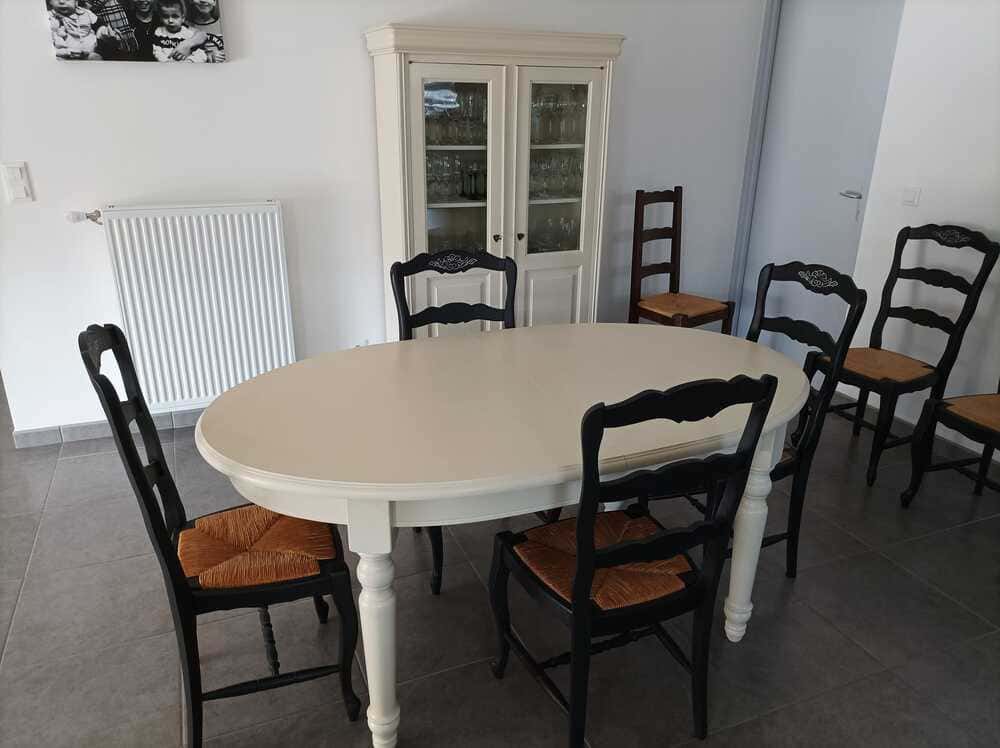 relooking table de salle à manger et 6 chaises - Atelier Herlap - 01