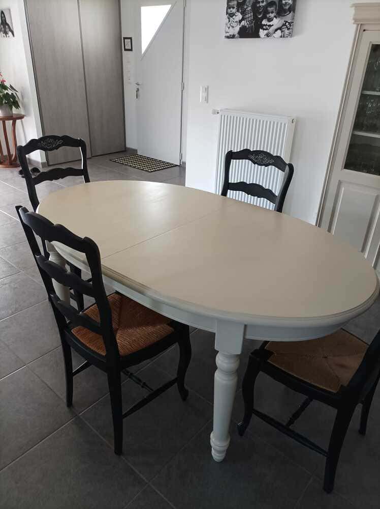 relooking table de salle à manger et 6 chaises - Atelier Herlap - 03